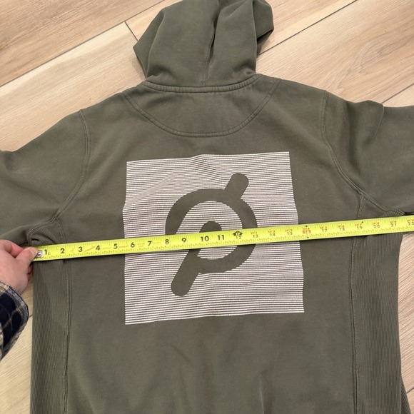 Peloton Full Zip Hoodie Women's XL Green Logo Sleeve Zip Up Sweatshirt - Picture 6 of 6
